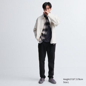 Black Uniqlo Ezy Ultra Stretch Soft Jeans | DEYVJ-5942