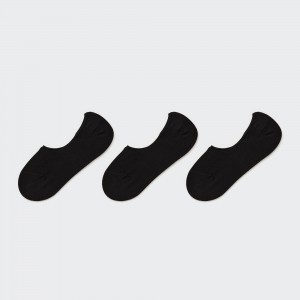 Black Uniqlo Invisible No Show Socks Three Pairs | SAOTQ-0358