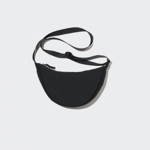 Black Uniqlo Round Mini Shoulder Bag | BXZAV-4965