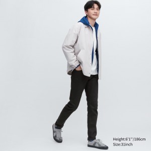 Black Uniqlo Selvedge Stretch Slim Fit Jeans | OXMIN-5378