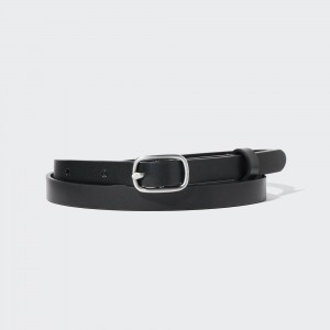 Black Uniqlo Skinny Dress Belt | USTIL-6870