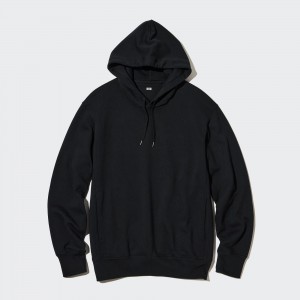 Black Uniqlo Sweat Pullover Hoodie | LXATH-0837