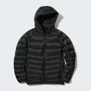 Black Uniqlo Ultra Light Down 3d Cut Parka | NEQVS-0754