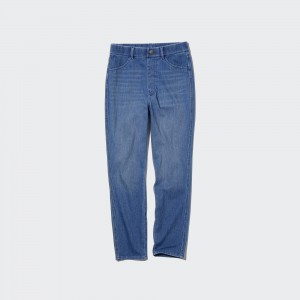 Blue Uniqlo Ultra Stretch High Rise Cropped Leggings | WQHPV-7528