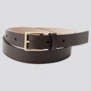 Dark Brown Uniqlo Belt 2021 Season | KPDAV-2907