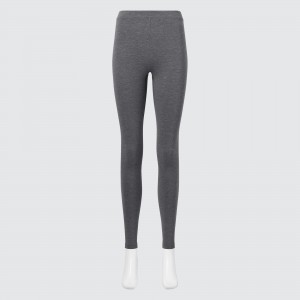 Dark Grey Uniqlo Heattech Extra Warm Cotton Thermal Leggings | LFGMO-4672