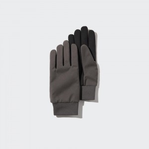 Dark Grey Uniqlo Touchscreen Gloves | QSPRB-9614
