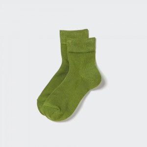 Green Uniqlo Heattech Thermal Socks | QWPEN-0236