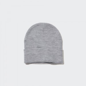 Grey Uniqlo Heattech Watch Cap | DTFUC-4719