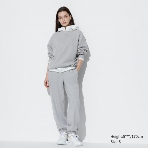 Grey Uniqlo Joggers | VLQAB-7394