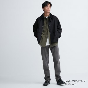 Grey Uniqlo Slim Fit Jeans | DGBPW-1594