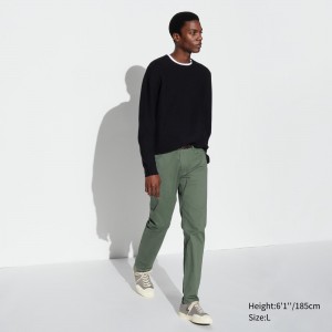 Olive Uniqlo Ultra Stretch Skinny Fit Colour Jeans | SUOMV-9153