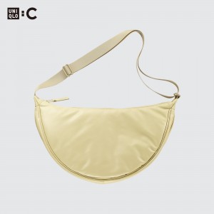 Yellow Uniqlo Round Shoulder Bag | QNDIB-4618