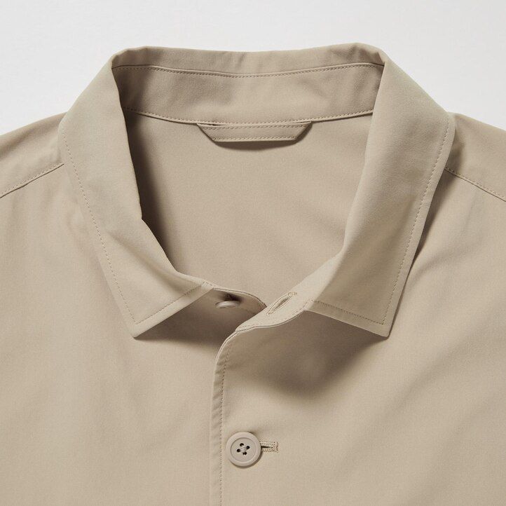 Beige Uniqlo Airsense Ultra LighT-Shirt Jacket | PMUHB-4702