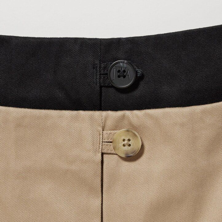 Beige Uniqlo Cotton Midi Skirt | GUXDM-6359