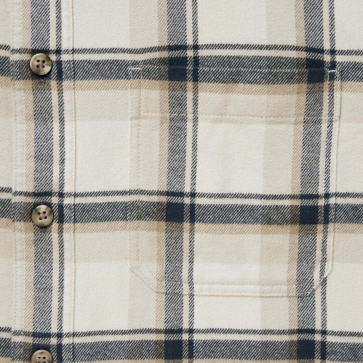 Beige Uniqlo Flannel Regular Fit Checked Shirt Regular Collar | TROLH-9501