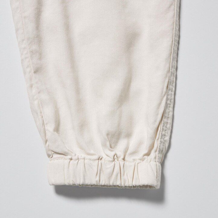 Beige Uniqlo Linen Blend Relaxed Fit Joggers | EBCXF-5976