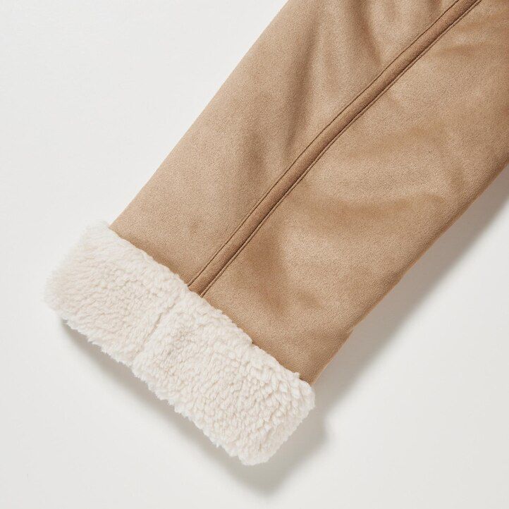 Beige Uniqlo Pile Lined Jacket | IWSBX-6582