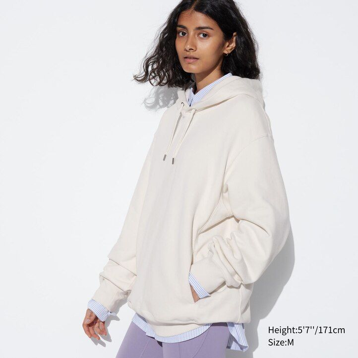 Beige Uniqlo Pullover Hoodie | HFTQW-2465