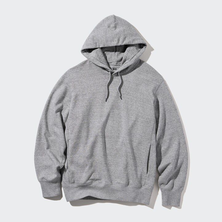 Beige Uniqlo Pullover Hoodie | HFTQW-2465