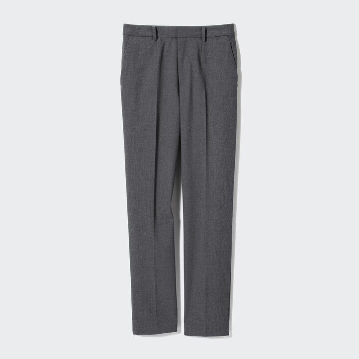 Beige Uniqlo Smart Ankle Length Trousers Long | QPSBA-0145
