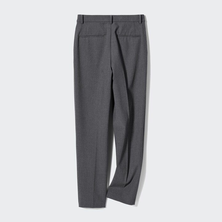 Beige Uniqlo Smart Ankle Length Trousers Long | QPSBA-0145