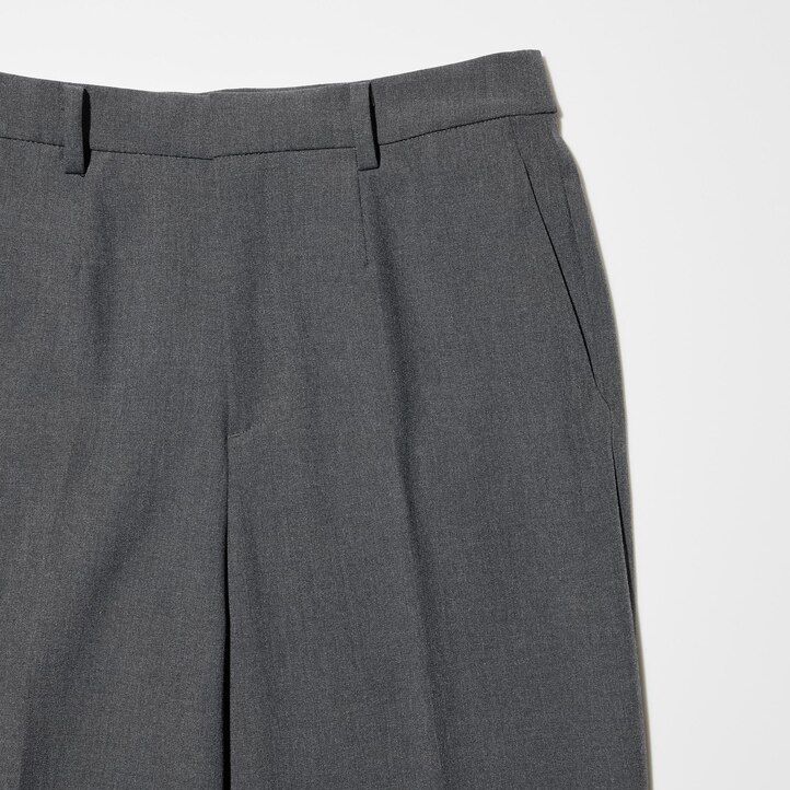 Beige Uniqlo Smart Ankle Length Trousers Long | QPSBA-0145