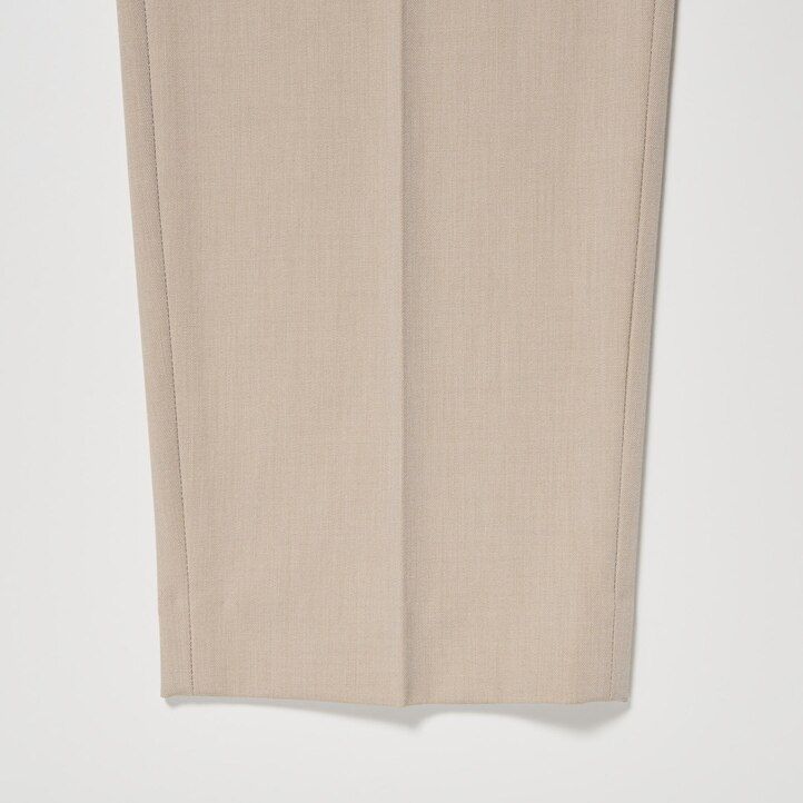 Beige Uniqlo Smart Ankle Length Trousers | VDOCE-7389