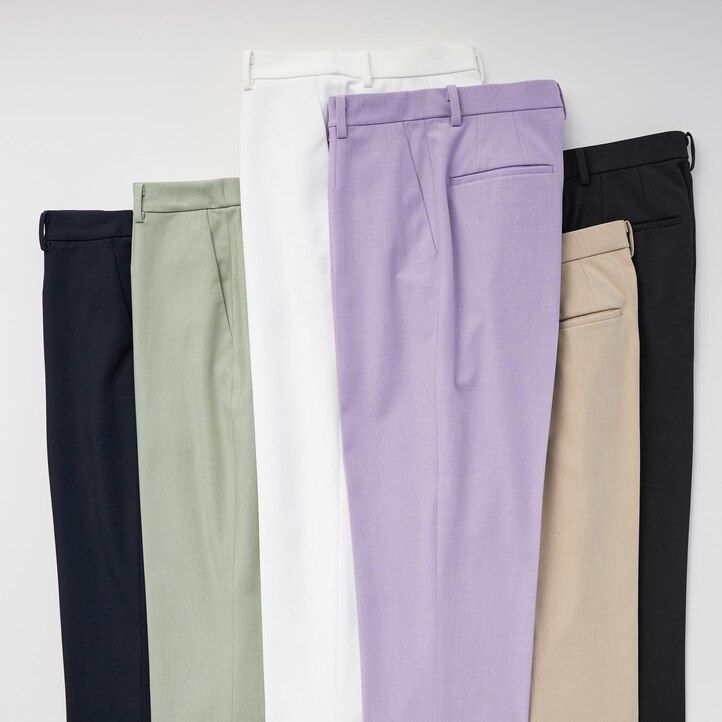 Beige Uniqlo Smart Ankle Length Trousers | VDOCE-7389