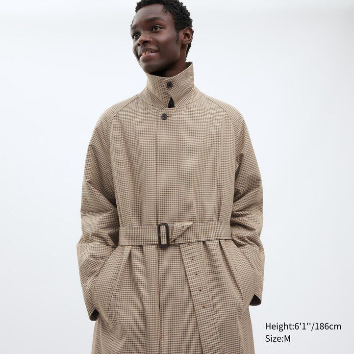 Beige Uniqlo Trench Coat | WBCGK-6810