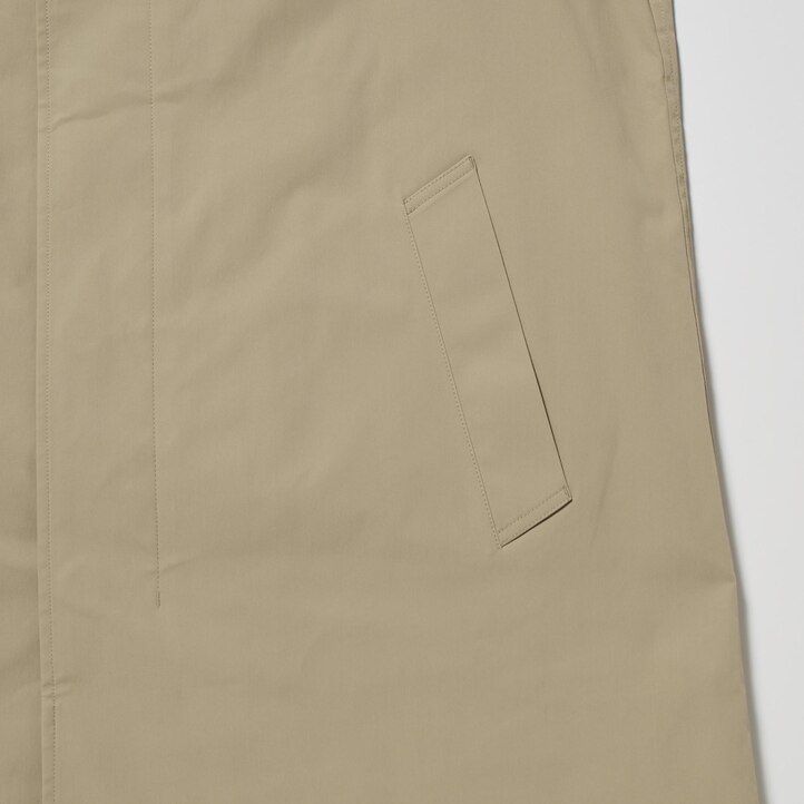 Beige Uniqlo Two Way Single Breasted Coat | MCWDG-4358