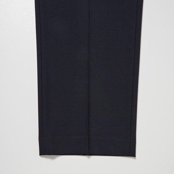 Beige Uniqlo Two Way Stretch Pleated Tapered Fit Trousers | QFGDP-2869
