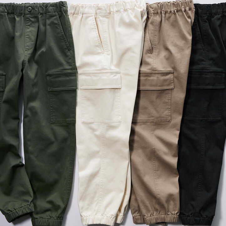 Beige Uniqlo Ultra Stretch Cargo Joggers | SFVAG-8037
