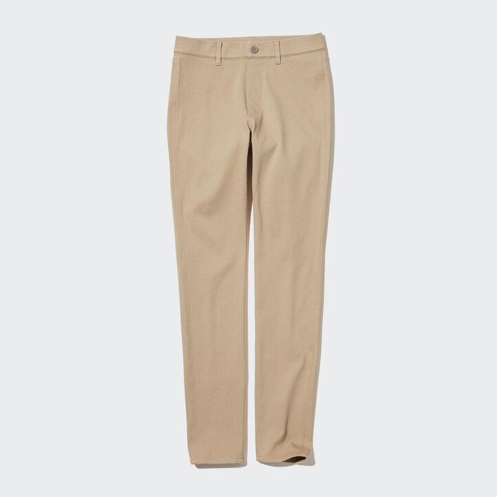 Beige Uniqlo Ultra Stretch Leggings Long | JRTYF-4130