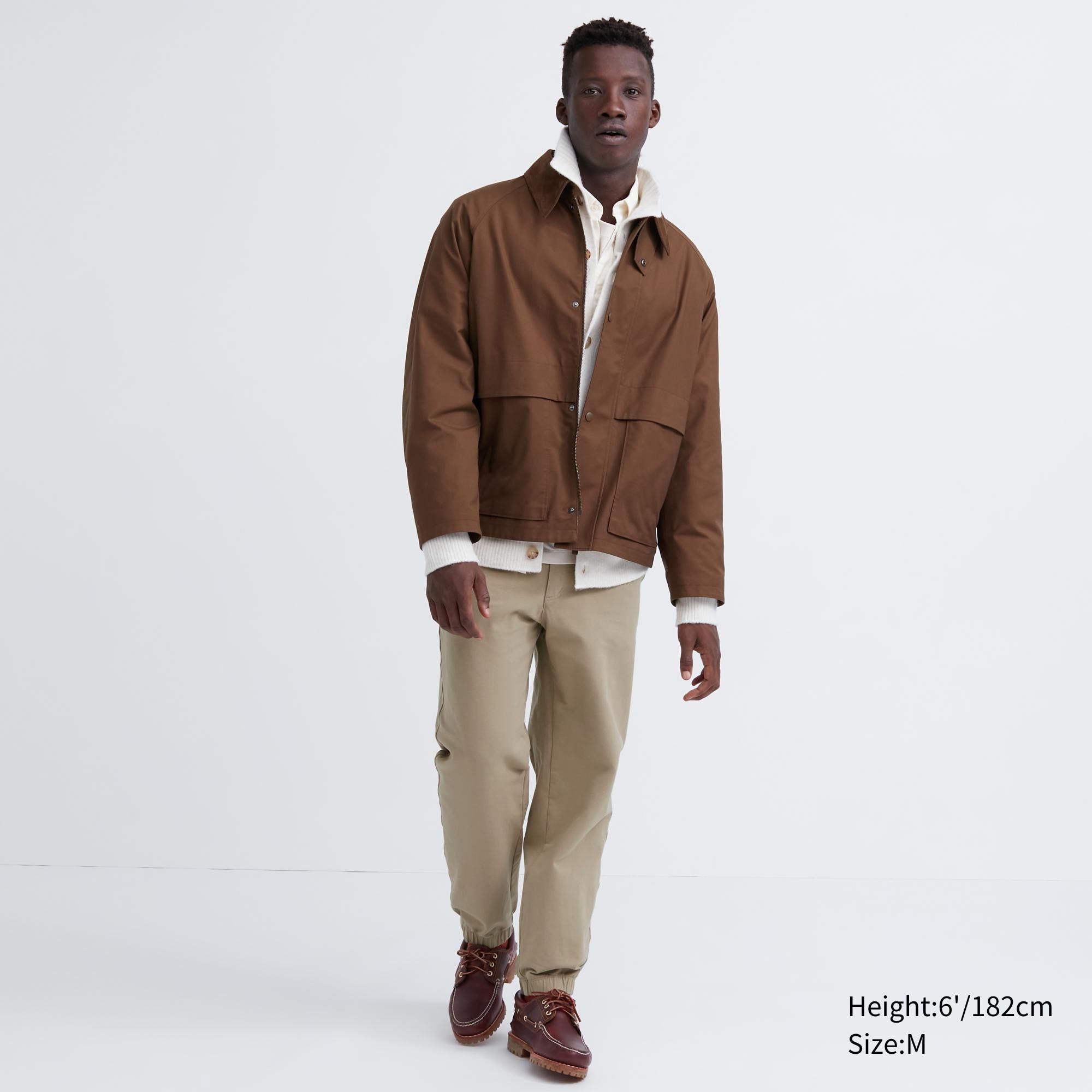 Beige Uniqlo Washed Jersey Ankle Length Joggers | LJTFM-1462