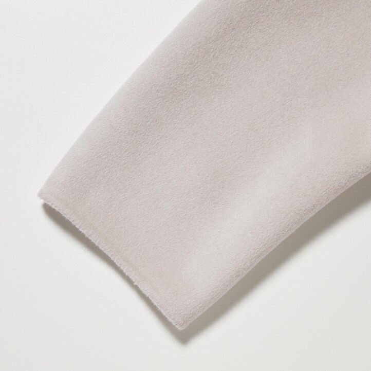 Beige Uniqlo Wool Blend Wrap Coat | KUHGS-2436