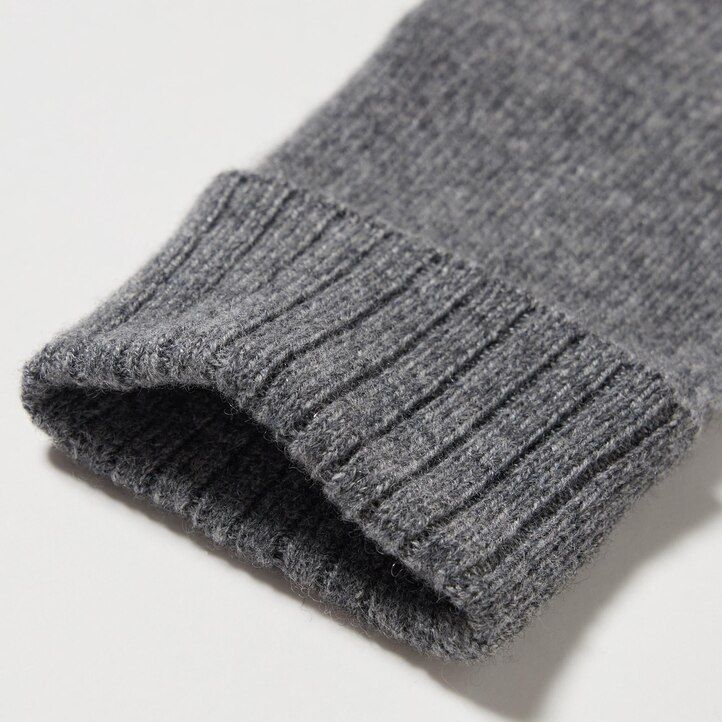 Black Uniqlo 100pct Cashmere Knitted Gloves | QLDCR-6738