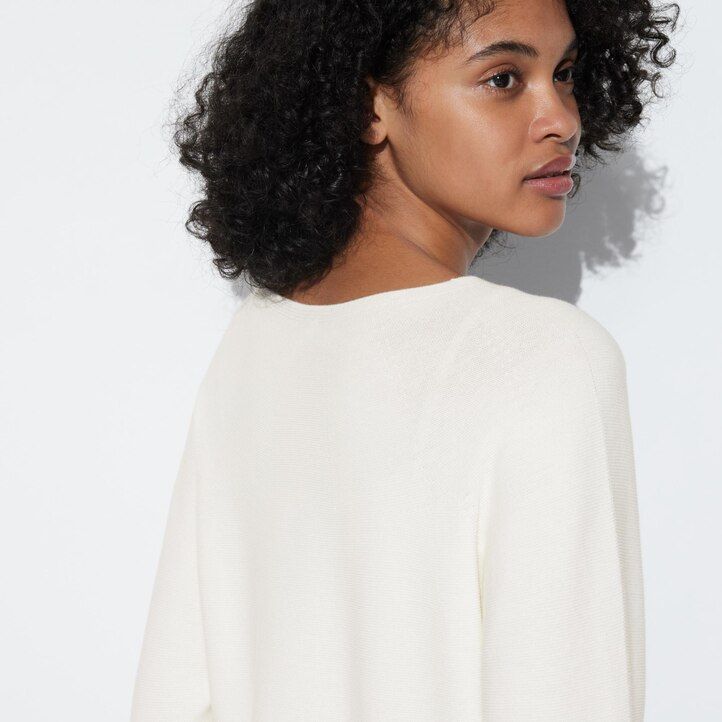Black Uniqlo 3d Knit Seamless Cotton Crew Neck Jumper | LZUXR-4527