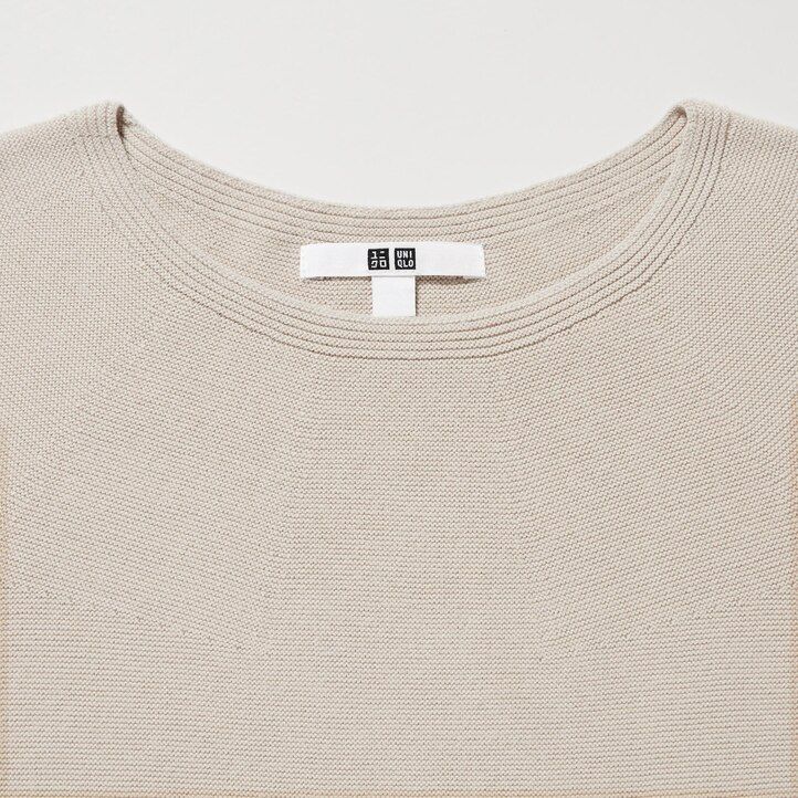 Black Uniqlo 3d Knit Seamless Cotton Crew Neck Jumper | LZUXR-4527