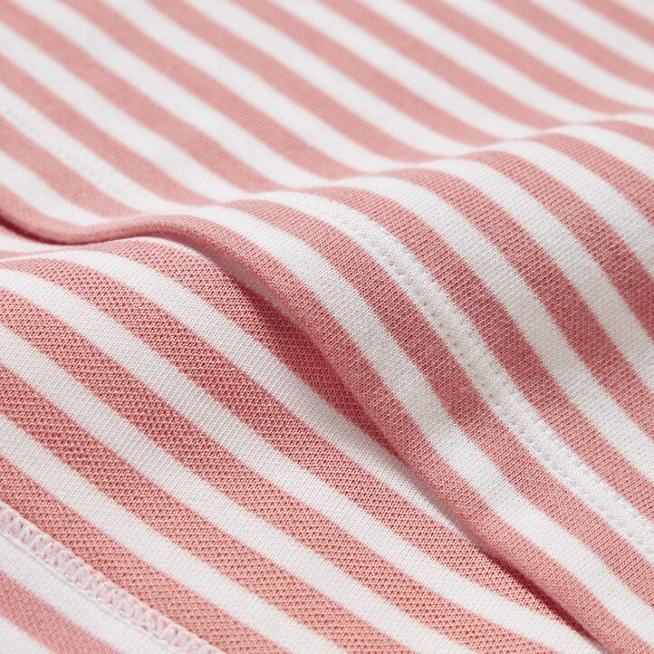Black Uniqlo Airism Cotton Striped Crew Neck T-Shirt | DYNSK-4735