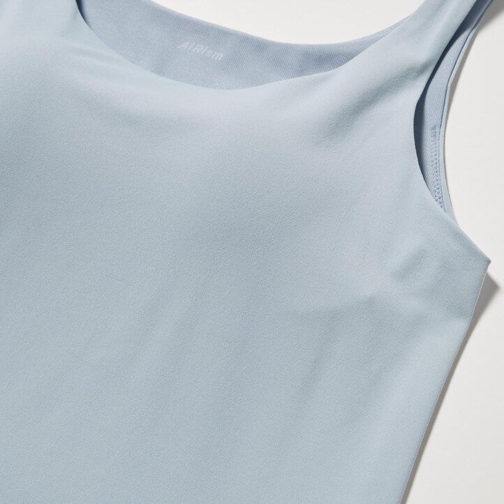 Black Uniqlo Airism Sleeveless Bra Top | BQIAO-6197