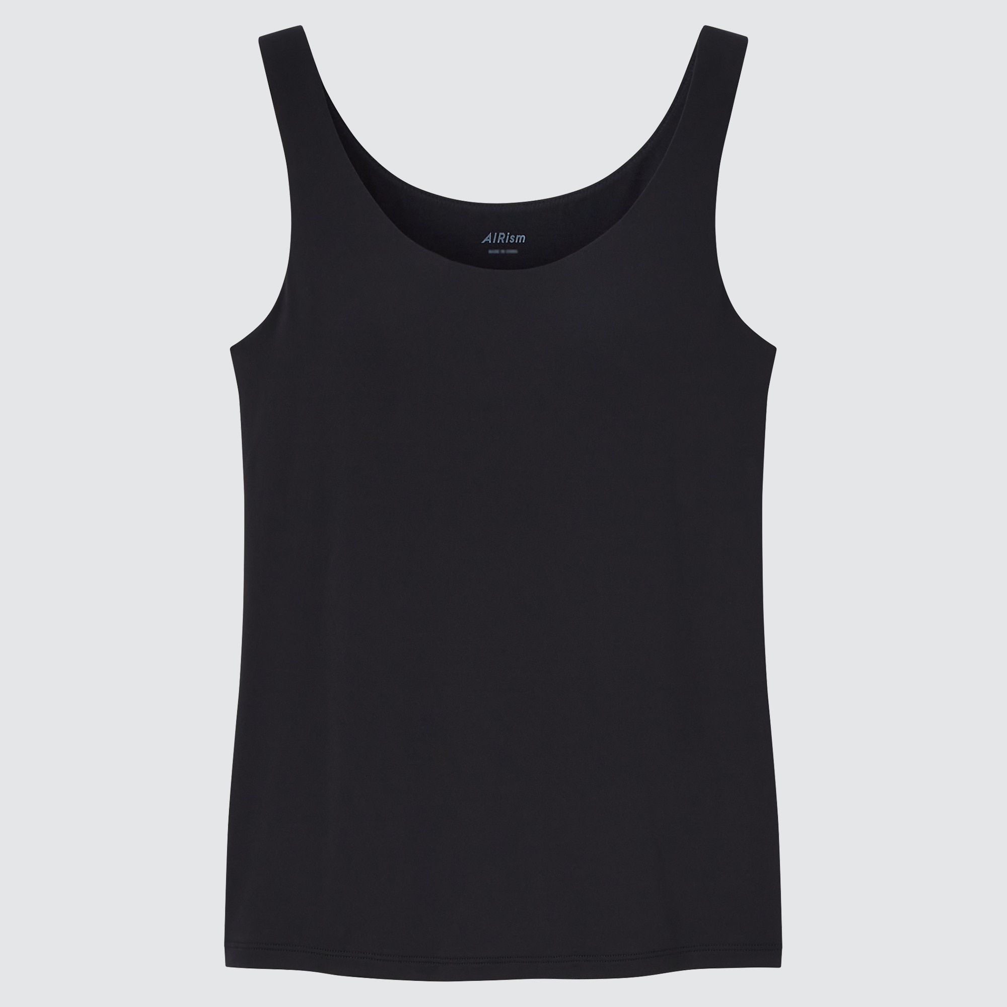 Black Uniqlo Airism Sleeveless Bra Top | BQIAO-6197