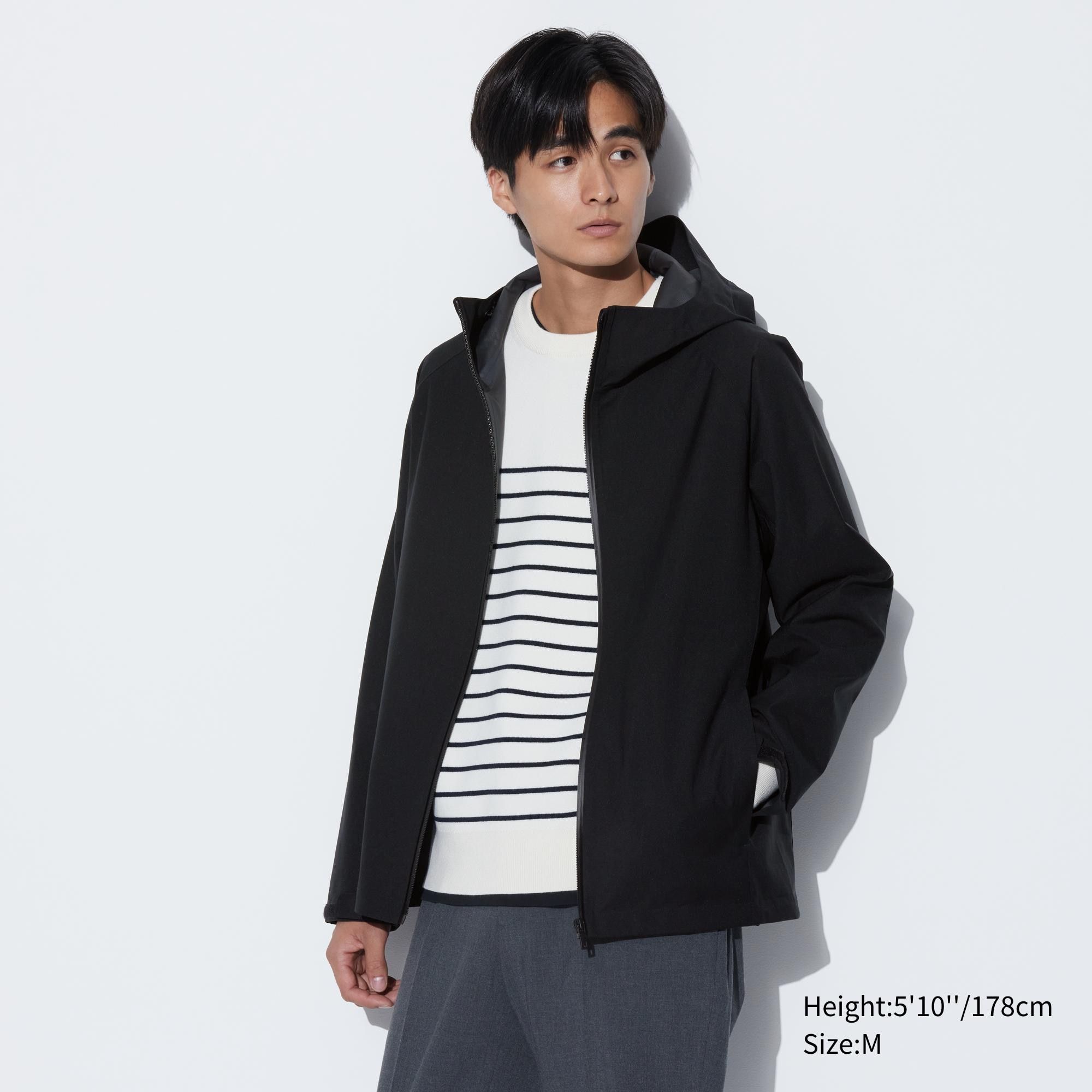Black Uniqlo Blocktech 3d Cut Parka | SHRUX-0692