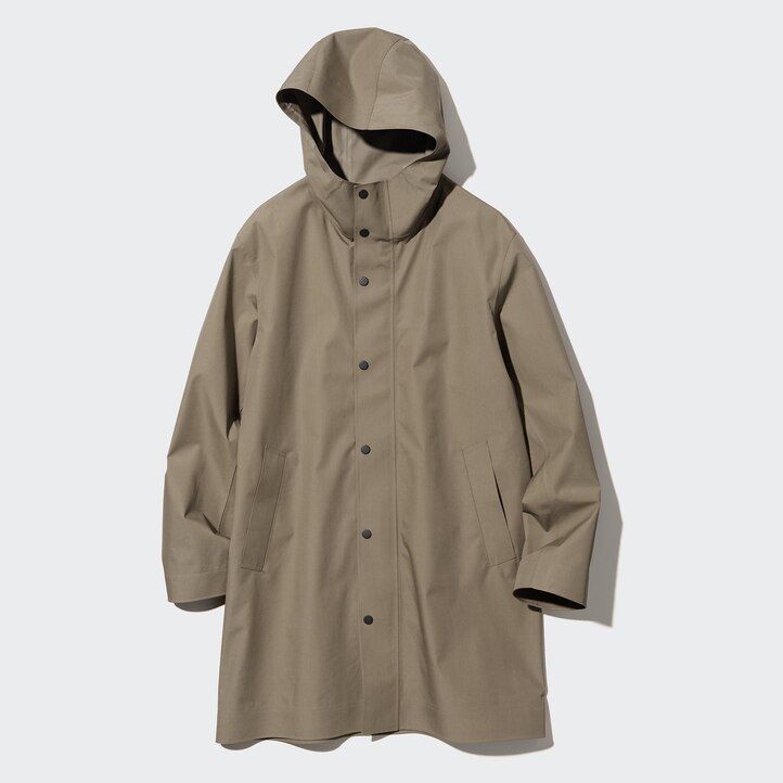 Black Uniqlo Blocktech Coat | QKMUD-6540