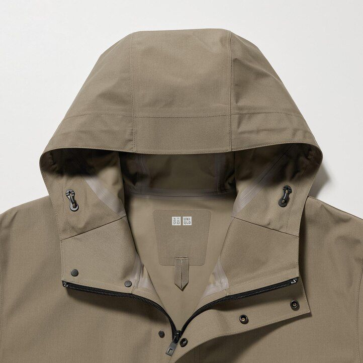 Black Uniqlo Blocktech Coat | QKMUD-6540