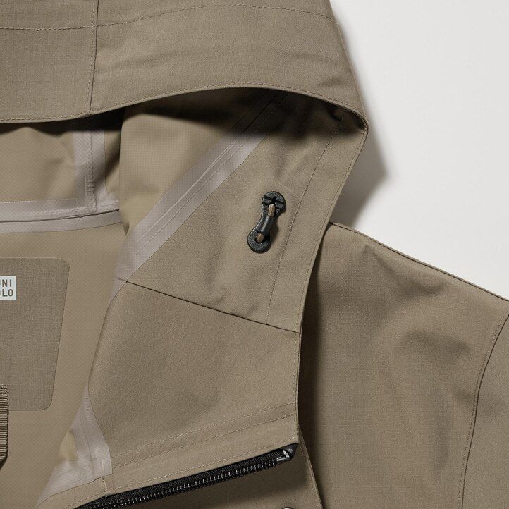 Black Uniqlo Blocktech Coat | QKMUD-6540