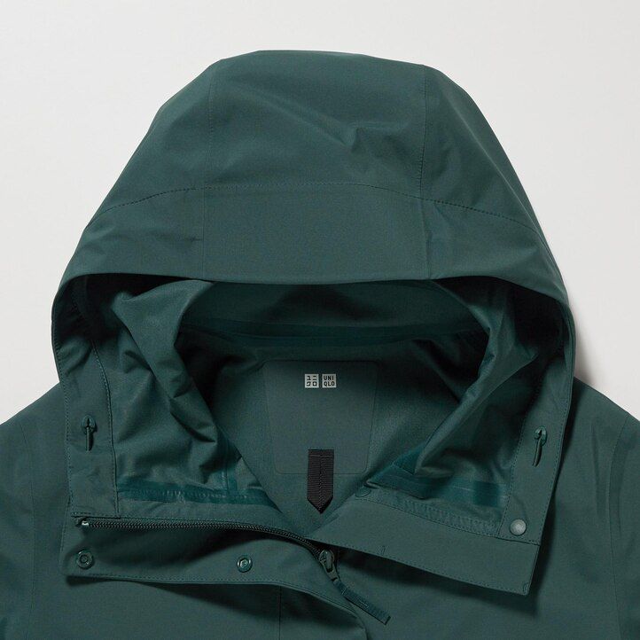 Black Uniqlo Blocktech Coat | ZGNMY-0895