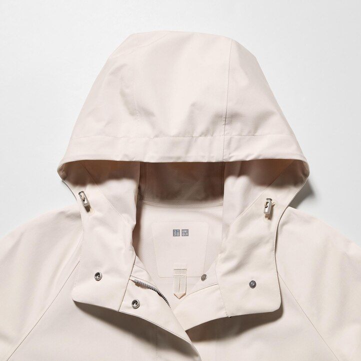 Black Uniqlo Blocktech Half Coat | KWUJV-5603