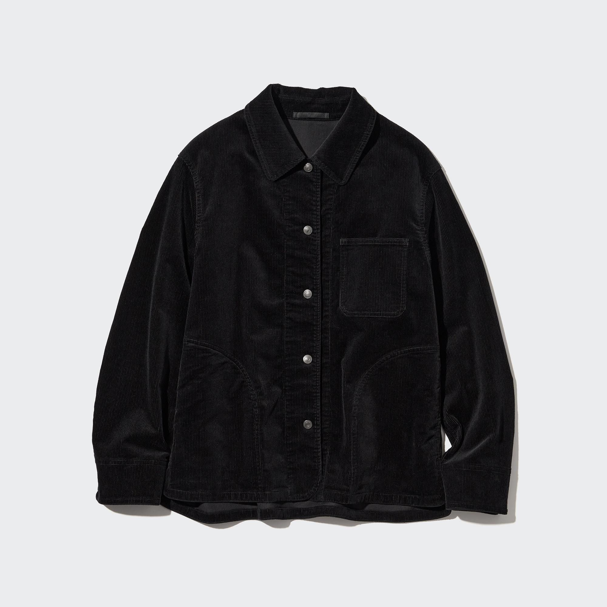 Black Uniqlo Corduroy Coverall | MOCWQ-6739
