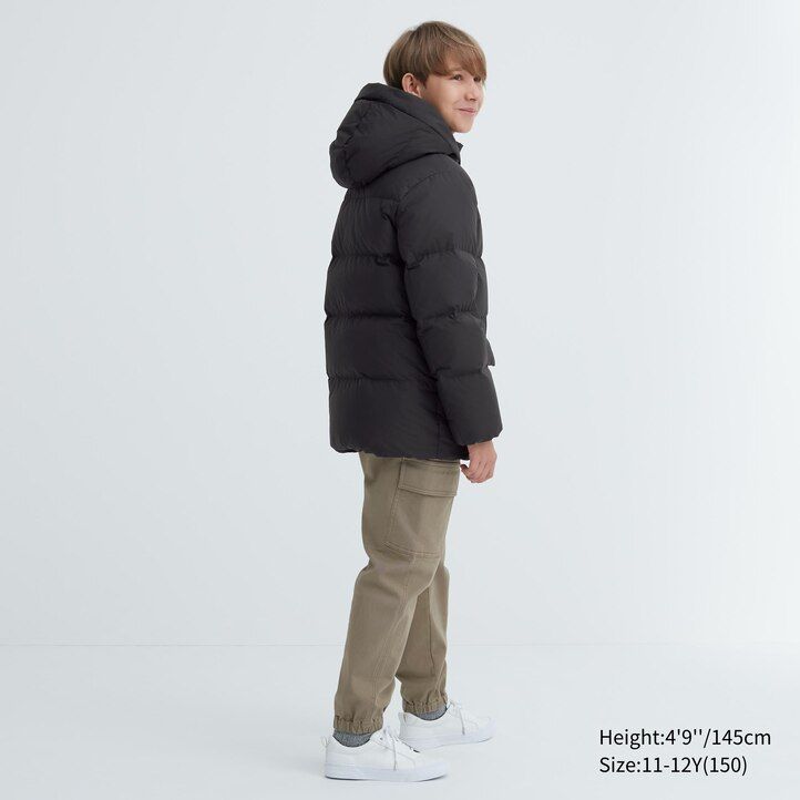 Black Uniqlo Down Parka Water Repellent | KSZRJ-4152